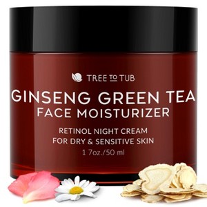 Tree To Tub Retinol Anti Aging Face Moisturizer for Dry & Sensitive Skin - Anti Wrinkle Facial Moisturizer, Vitamin A & E Night Cream for Women & Men - 1 of 4