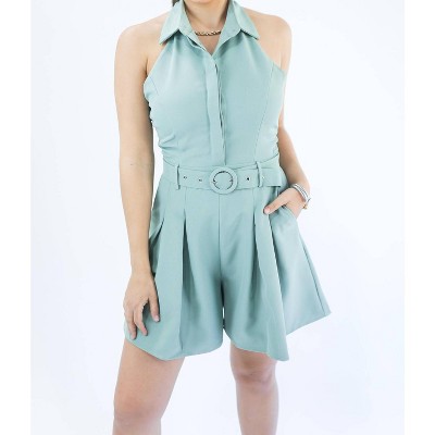 Women's Back To The Beach Romper - Main Strip