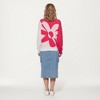 Anna-Kaci Women's Bold Graphic Floral Pattern Knit Sweater with Soft Crew Neckline and Relaxed Long Sleeve Pullover Fit - 4 of 4