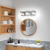 Costway 3-Lights Modern Bathroom Vanity Light Crystal Light Fixture Chrome Plated - 4 of 4