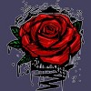 Women's Design By Humans Rugged Rose By Adamzworld Racerback Tank Top - 2 of 3