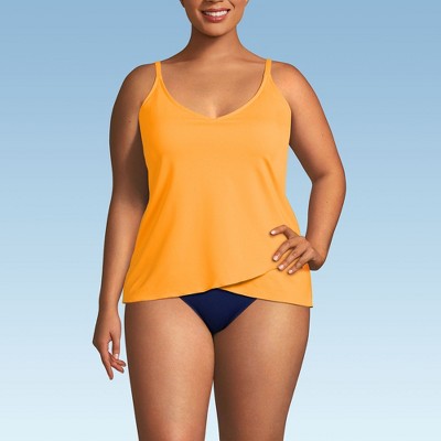 Lands' End Women's Tulip Hem Tankini Top
