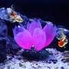 Unique Bargains Silicone Fluorescence Floating Aquarium Lotus Flower - 2 of 4