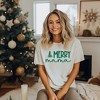 Simply Sage Market Women's Merry Mama Tree Short Sleeve Garment Dyed Tee - 2 of 4