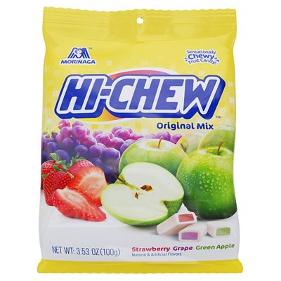 Morinaga Hi-Chew Original Mix Strawberry Grape Green Apple Fruit Chews ...