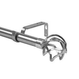 Urbanest 1-inch Diameter Zeffoli Adjustable Single Drapery Curtain Rod - 1 of 4