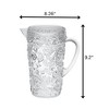FONTOI 2.5 Quarts Water Pitcher with Lid, Paisley Cut Unbreakable Lemon Kettle, Drink Pitcher, Juice Pitcher with Spout BPA Free, Clear, 10"*8"*6" - 3 of 4