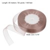 Unique Bargains Soft DIY Crafts Wedding Gift Wrapping Sheer Organza Ribbon 4 Roll - 2 of 4