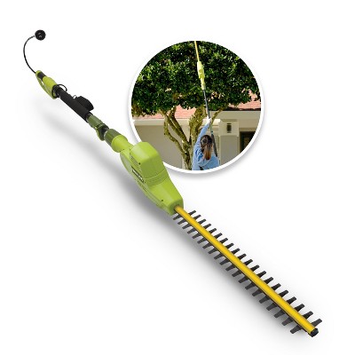 Sun Joe Electric 21-Inch Hedge Trimmer with Telescoping Pole Green SJH902E  - Best Buy