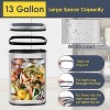 FDW Kitchen Trash Can with Lid, 13 Gallon Automatic Garbage Can for Bathroom Bedroom Home Office 50 Liter Touch Free Stainless Steel Waste Bin - 4 of 4