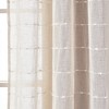 Set of 2 Farmhouse Texture Grommet Sheer Window Curtain Panels - Lush Décor - image 3 of 4