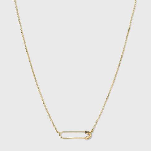 SUGARFIX by BaubleBar 14K Gold Plated Delicate Pin Pendant Necklace - Gold SUGARFIX by BaubleBar 14K Gold Plated Delicate Pin Pendant Necklace - Gold