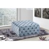 Meridian Furniture,Ariel Velvet Ottoman/Bench - 2 of 4