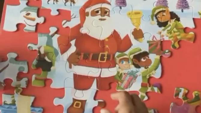 Santa&#39;s Helpers Kids&#39; Jumbo Puzzle featuring Joyful Santa - 48pc, 2 of 11, play video