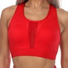 Women's Racer Back Sports Bra Black - White Mark - 4 of 4