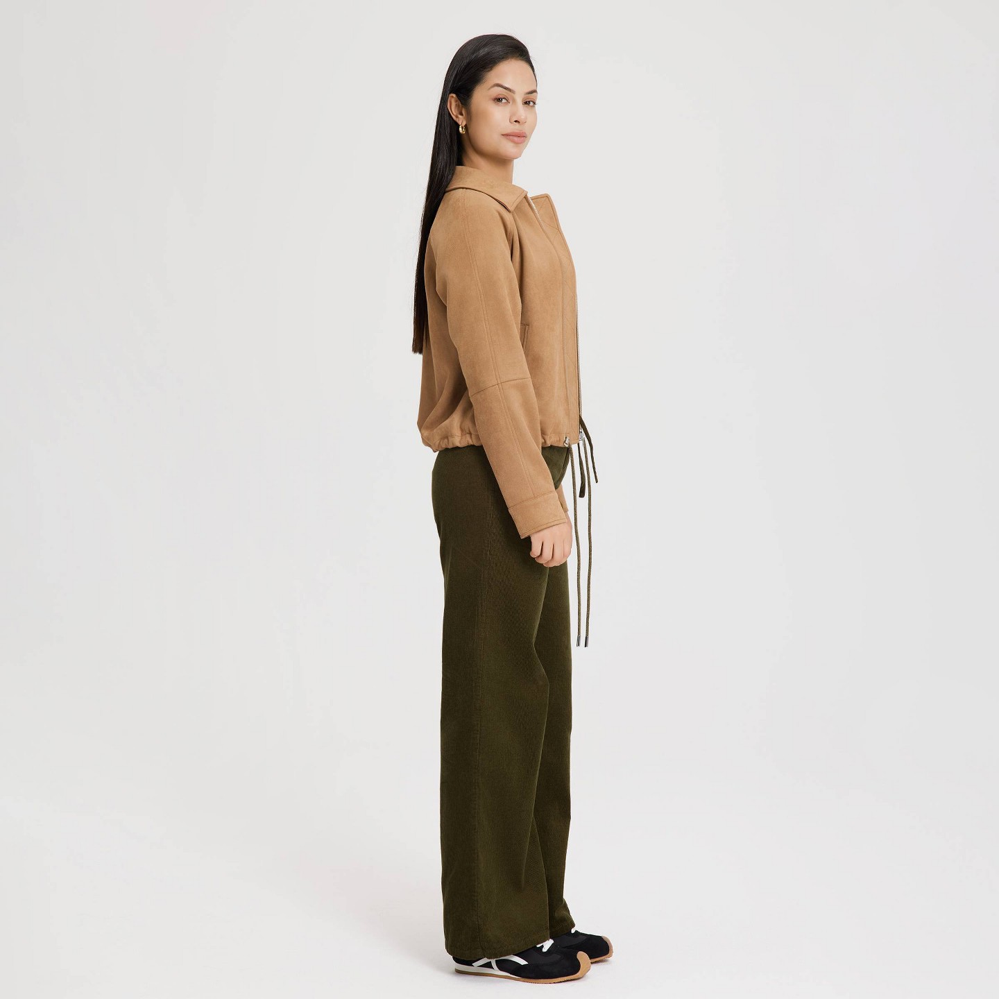 Женская куртка Universal Thread Suede Bubble, цвет: Коричневый — фото 4