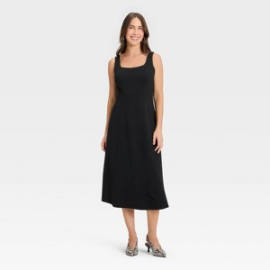 Women's Ponte Knit Midi Dress - A New Day™ - 1 of 3
