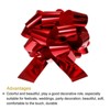 Unique Bargains Wedding Christmas Bright Metallic Gift Wrapping Large Pull Bows Ribbon 1 Pc - 2 of 4