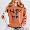 Simply Sage Market Keeping The Peas Lightweight Garment Dyed Sweatshirt - 2 of 4