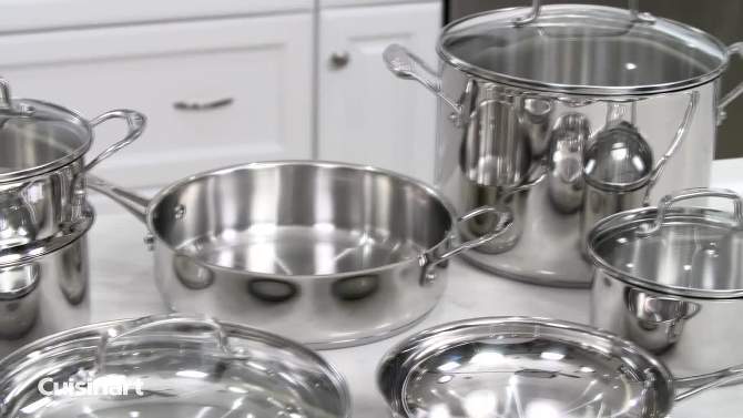 Cuisinart Chef&#39;s Classic 12qt Stainless Steel Pasta/Steamer Set - 77-412, 2 of 5, play video
