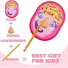 Joyfy 28 Packs I Pick Your Nose Pencil & Sharpener with Valentines Card for Kids Party Favor, Classroom Exchange Prizes, Valentine’s Greeting Cards - 3 of 4