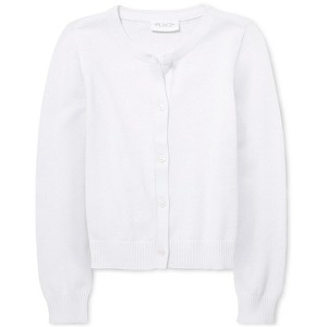 The Children's Place Girls Uniform Long Sleeve Cardigan - 1 of 4