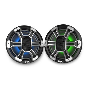 MTX Powersports PS8C 8" All-Weather Coaxial w/ RGB LED, 150W RMS 4Ω Black - 1 of 4