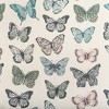 2pc 56"x38" No. 918 Sheer Magdalena Butterfly Print Rod Pocket Kitchen Curtain Swag Pair: Transitional Decor - 2 of 3
