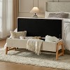 Nana Storage Bench With Solid Wood Legs | ARTFUL LIVING DESIGN - 3 of 4