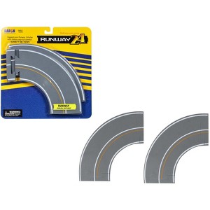 Runway Curved Sections 2 Piece Set for Diecast Models by Runway24 - 1 of 3