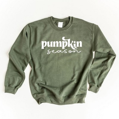 Simply Sage Market Women's Graphic Sweatshirt Pumpkin Season Cursive