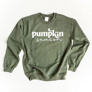 Simply Sage Market Women's Graphic Sweatshirt Pumpkin Season Cursive - 1 of 2