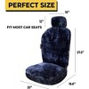 Zone Tech Genuine Sheepskin Car Seat Cover , Universal Front Full Seat (front and back) Cushions - 2 of 4