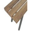 Patio Bench 47.2" Solid Acacia Wood - 4 of 4