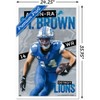 Trends International NFL Detroit Lions - Amon-Ra St. Brown 24 Framed Wall Poster Prints - 3 of 4