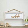 VIP Wood 19.5 in. White Stay Awhile Hanging Sign - 3 of 4