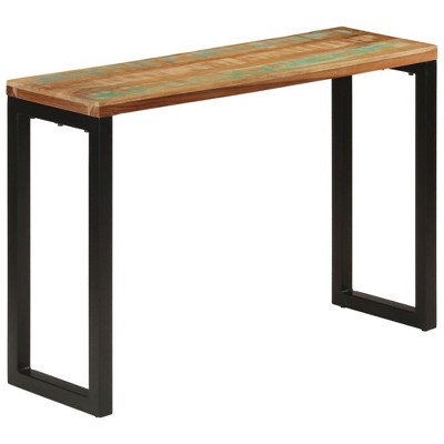 vidaXL Console Table 43.3 in. x 13.8 in. x 29.5 in. Solid Wood Reclaimed