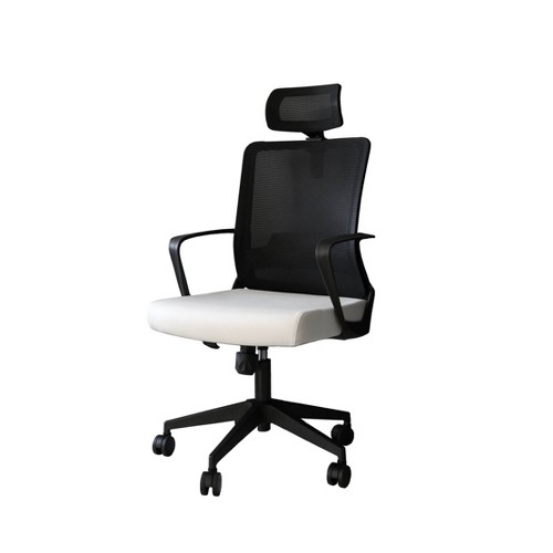 Sienna Adjustable High Back Mesh Office Chair White - Abbyson Living
