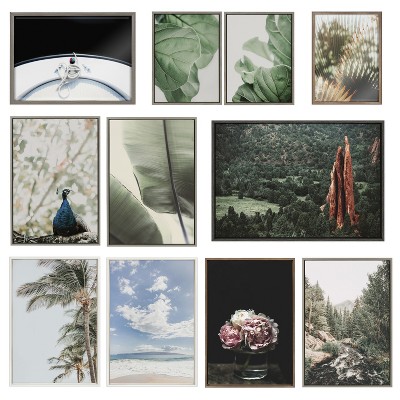 Aloha Kai Coastal Landscape Framed Canvas Print, 23x33, Gray