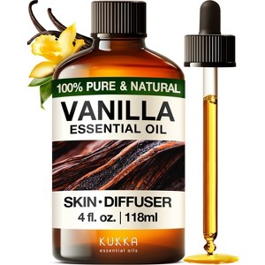 KUKKA Vanilla Essential Oil for Diffuser & Skin - 4 Fl Oz - Soap Making Scent & DIY - 1 of 4