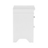 2 Drawers White Finish Nightstand Transitional Style Wooden Bedroom Furniture 1pc Bed-Side Cabinet Table - 3 of 4