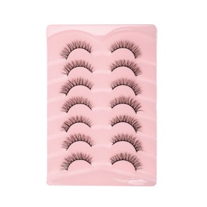 Unique Bargains 5D False Eyelashes Black 7 Pairs - 1 of 4
