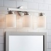 Possini Euro Design Possini Euro Danielle 19 1/2" Wide Patina Nickel 3-Light Bath Light - 2 of 4