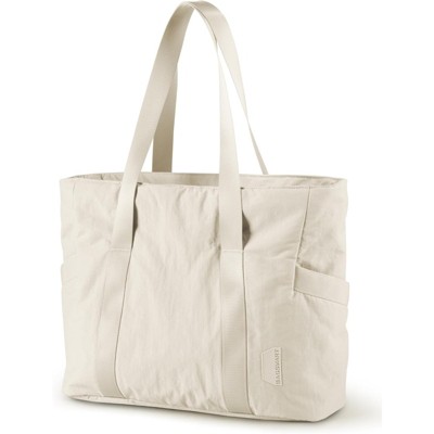 FATMOON Tote Bag for Women with Zipper, Gym tote with Compartments, Work Tote Nurse Dance Yoga Bag for Travel