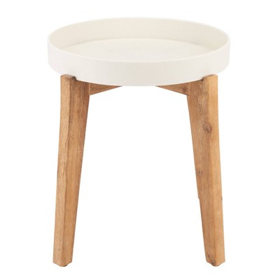 Menria Side Table - Natural/Beige - Safavieh