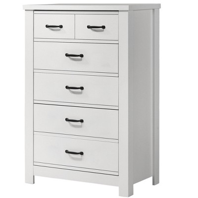 NicBex Dresser for Bedroom,Chest of Drawers with Black Metal Handles Design,Modern Freestanding Dresser,Storage Dressers for Bedroom
