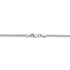 Black Bow Jewelry 2.25mm, 14k White Gold, Solid Parisian Wheat Chain Necklace - 4 of 4