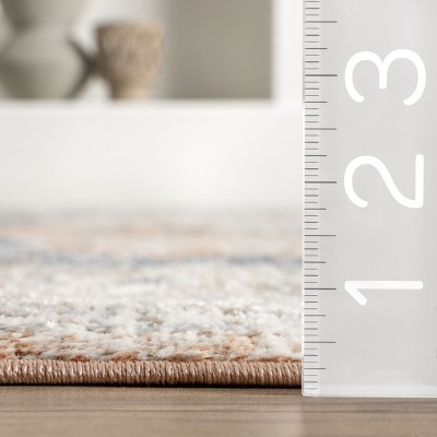 Reversible Rectangular Easy Care Orange Spot Area Rug