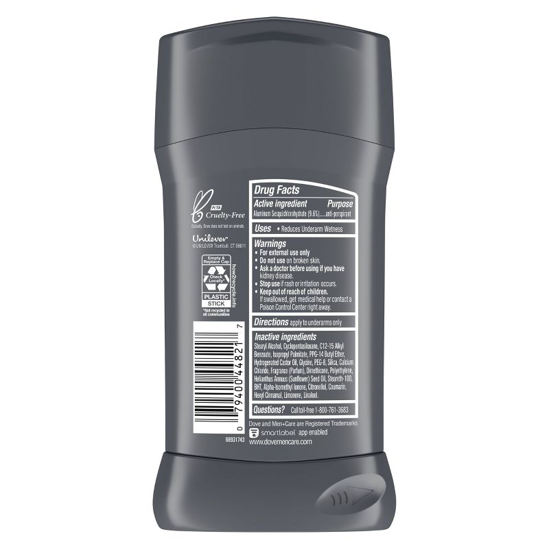 Dove Men+Care 72-Hour Stain Defense Stick Antiperspirant &#38; Deodorant - Cool - 2.7oz, 5 of 11