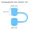 Unique Bargains Reusable Dust-Proof Flexible Washable Straw Cover - 2 of 4